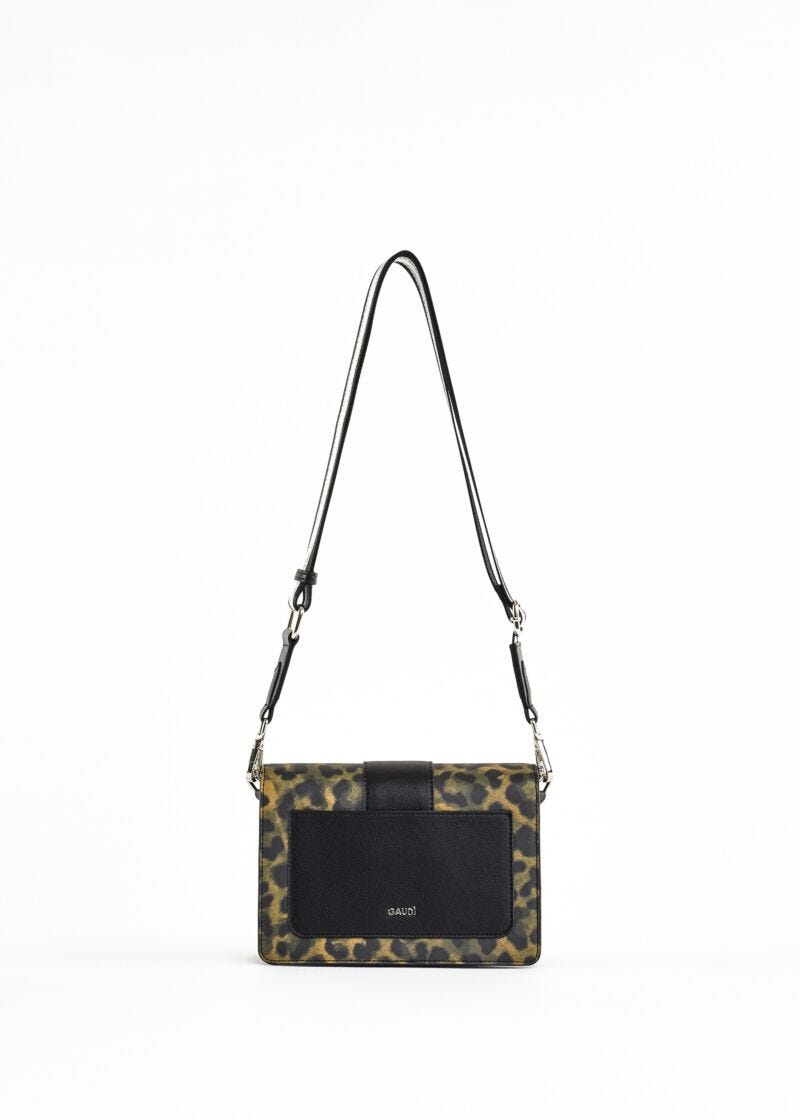 Animal-print crossbody bag