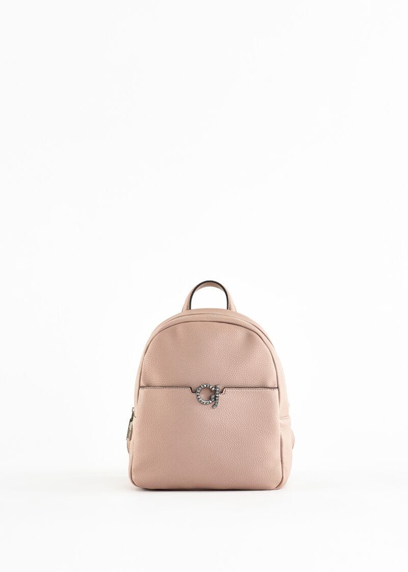 Faux leather backpack