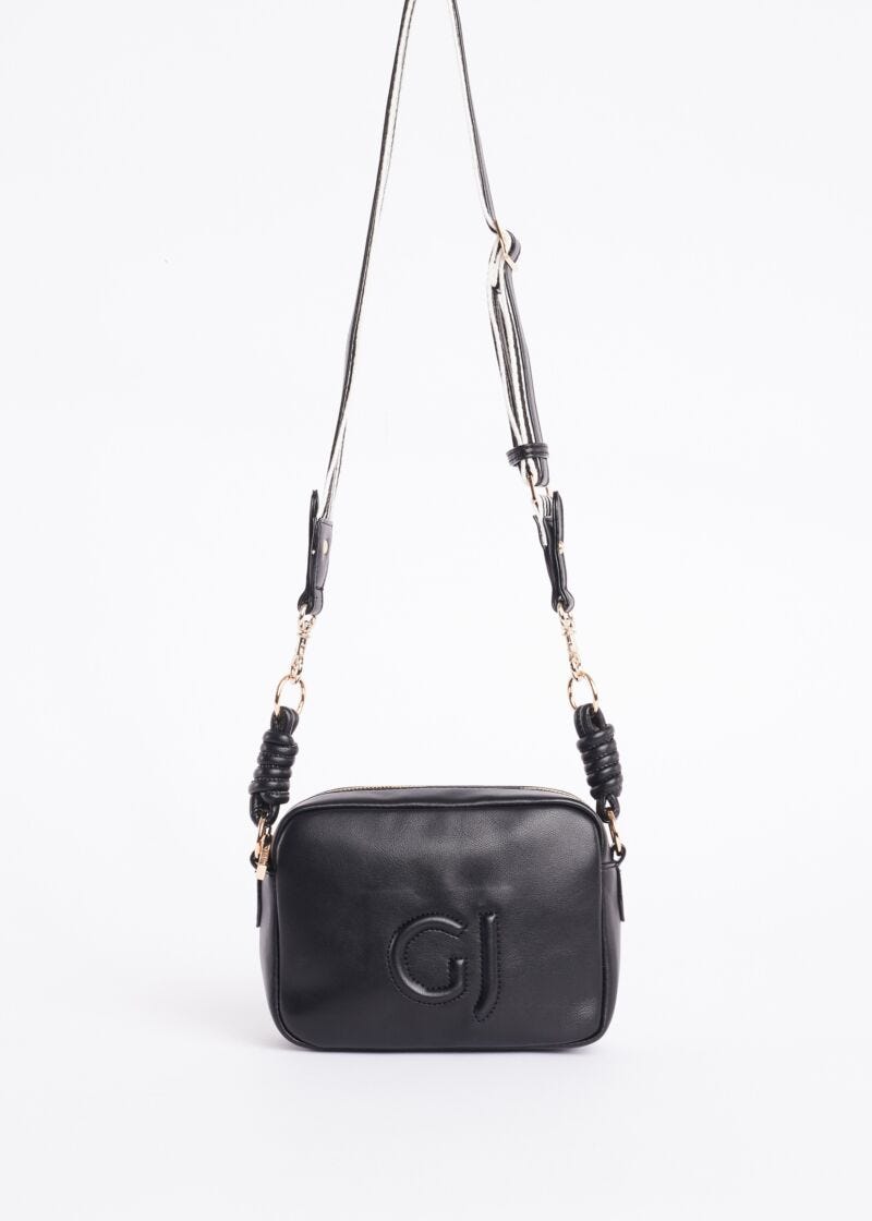 Crossbody bag with embossed logo