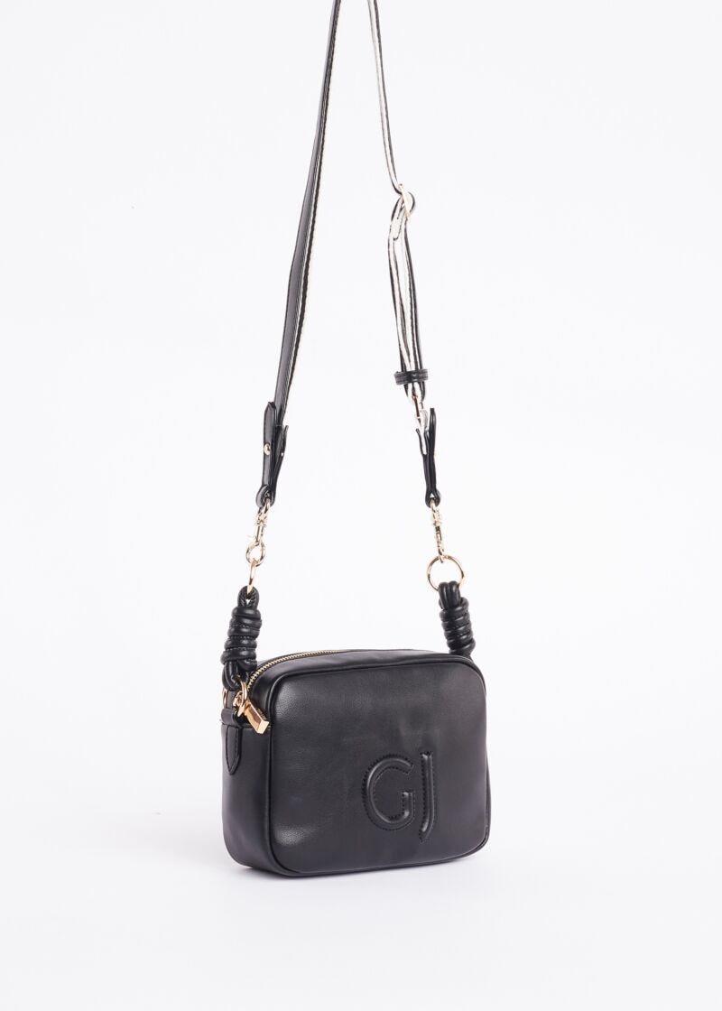 Crossbody bag with embossed logo