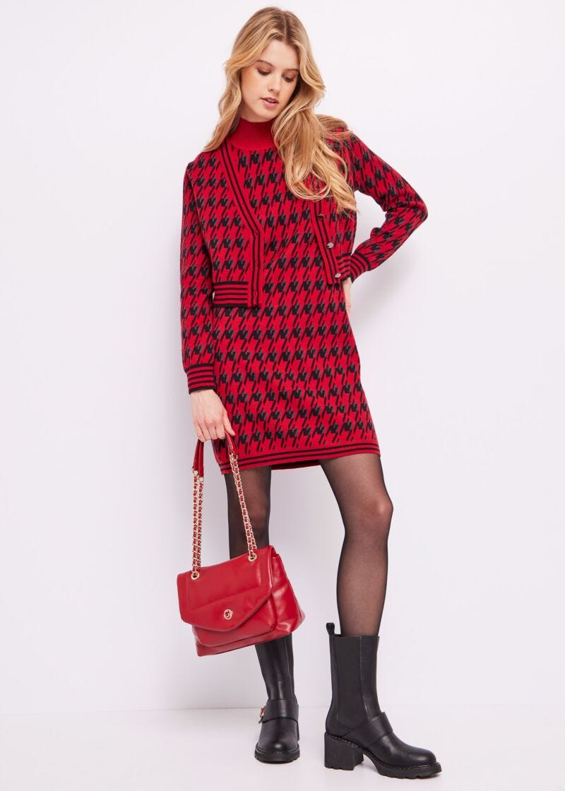 Women’s houndstooth dress