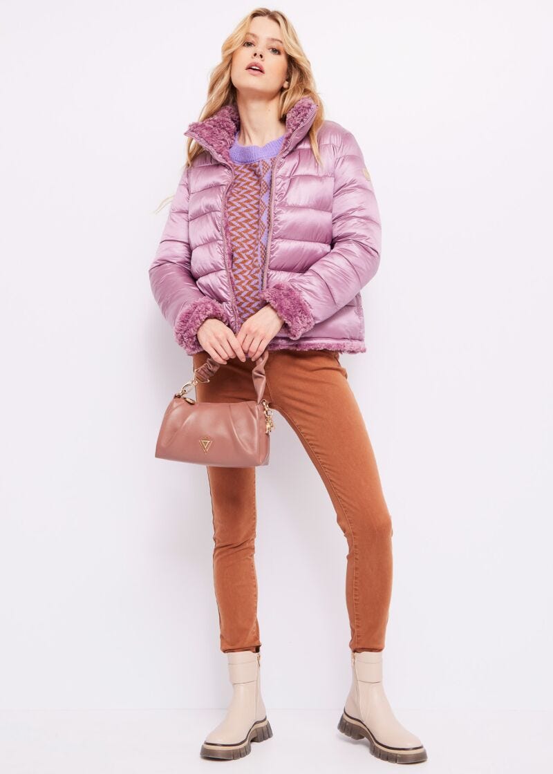 Pantaloni skinny a vita alta
