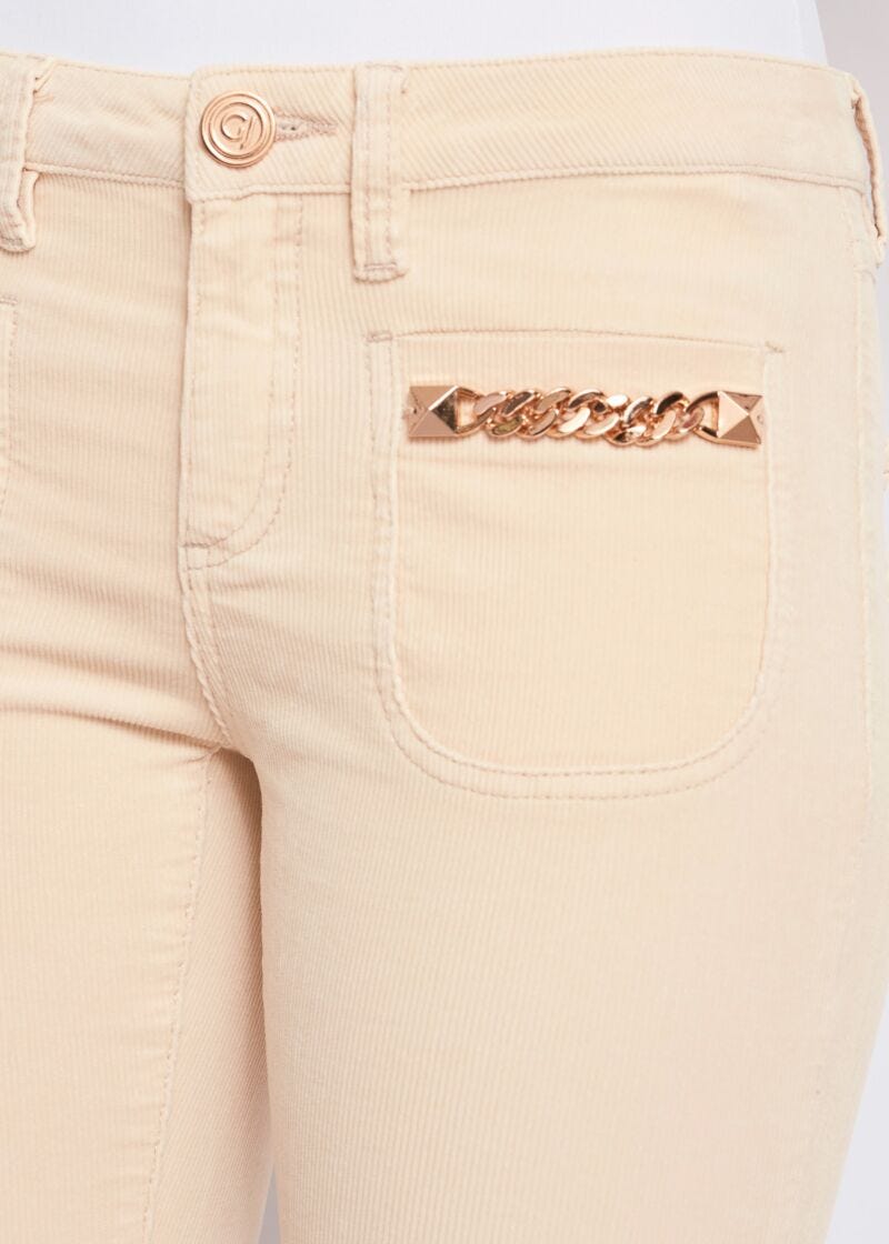 Pantalon bootcut en velours