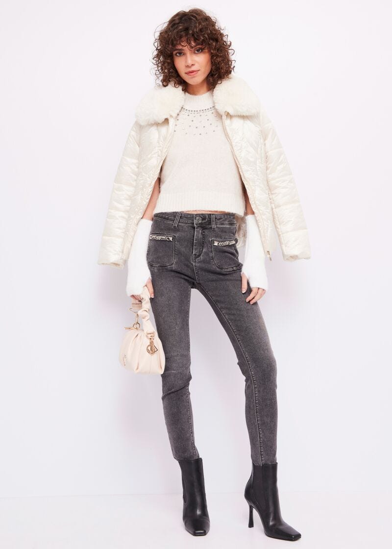 Jean skinny à taille haute