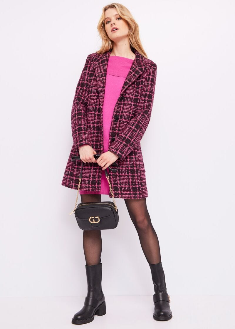 Cappotto coreana check
