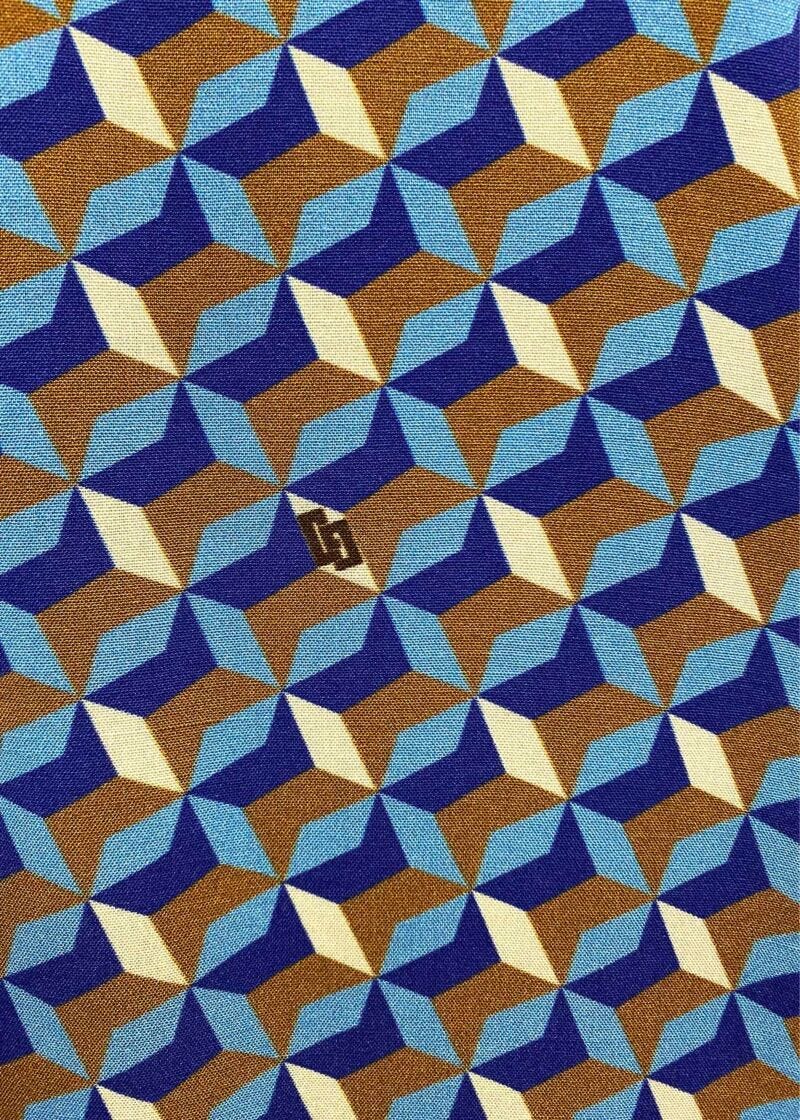 Blouse with geometric pattern