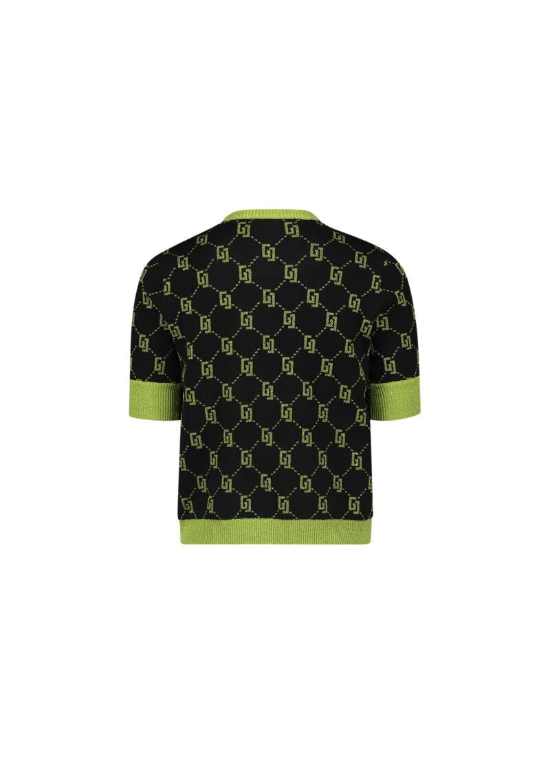 Jumper with jacquard logo