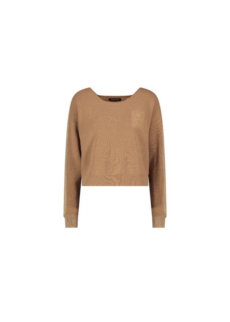 Maglia con logo ricamato