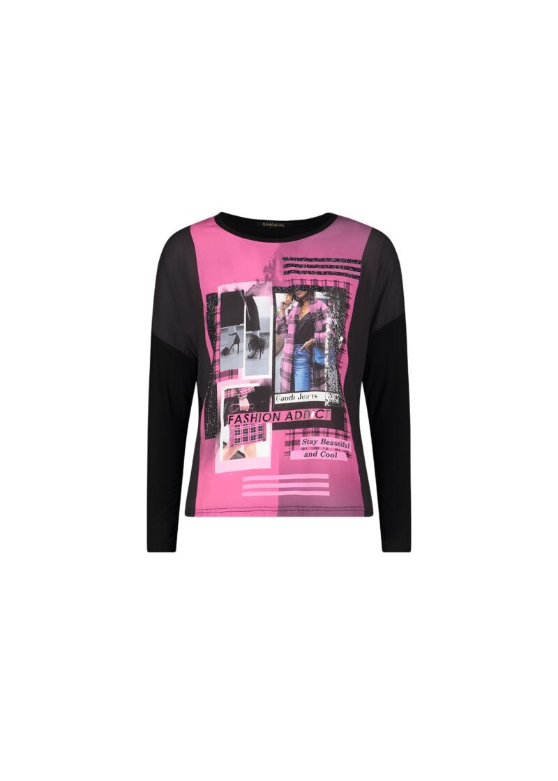 T-shirt à manches longues avec imprimés