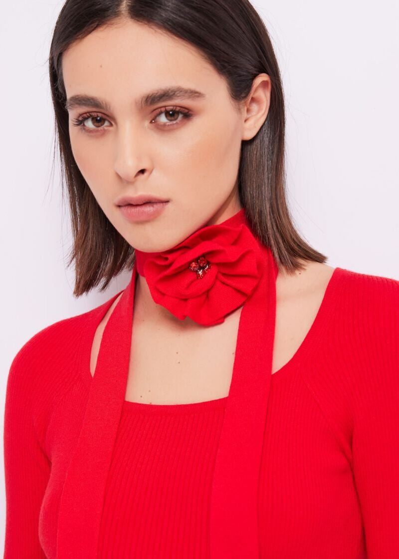 Abito rosso da donna