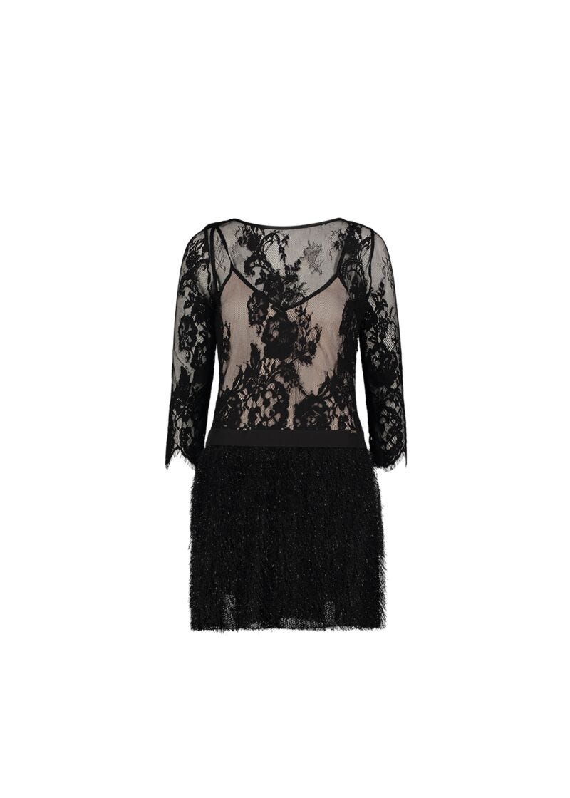 Abito mini in pizzo