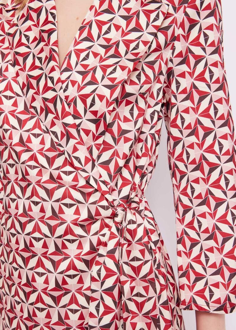 Abito in twill stampato