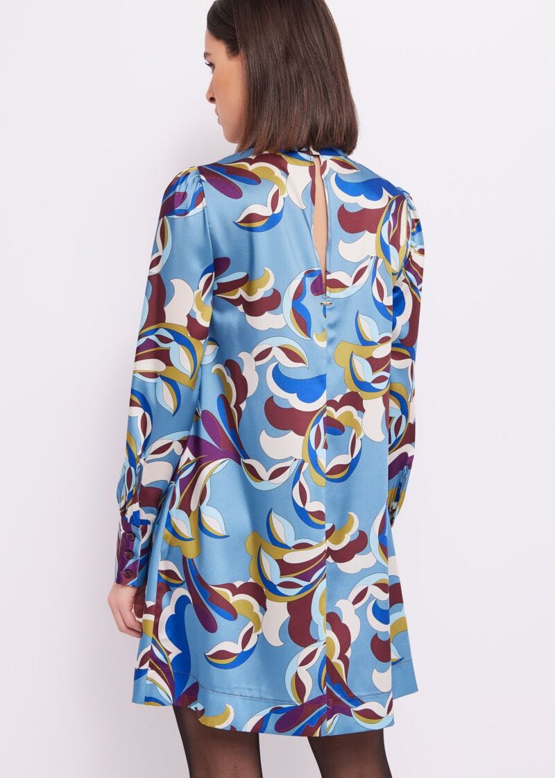 Robe en sergé imprimé