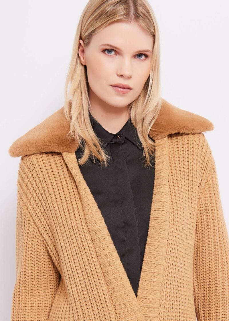Manteau en maille