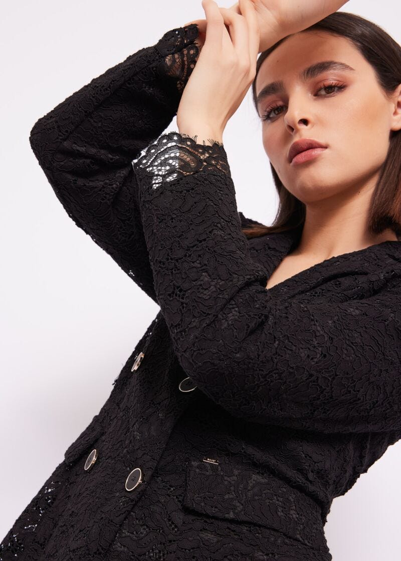 Lace blazer