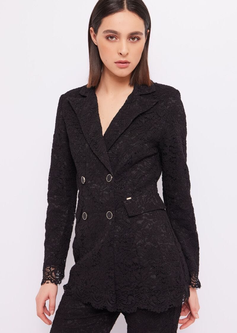 Lace blazer