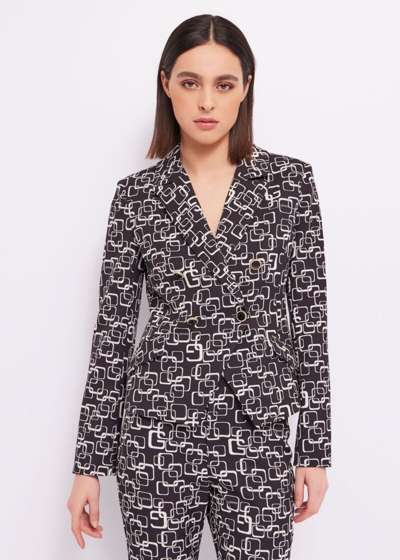 Blazer with print