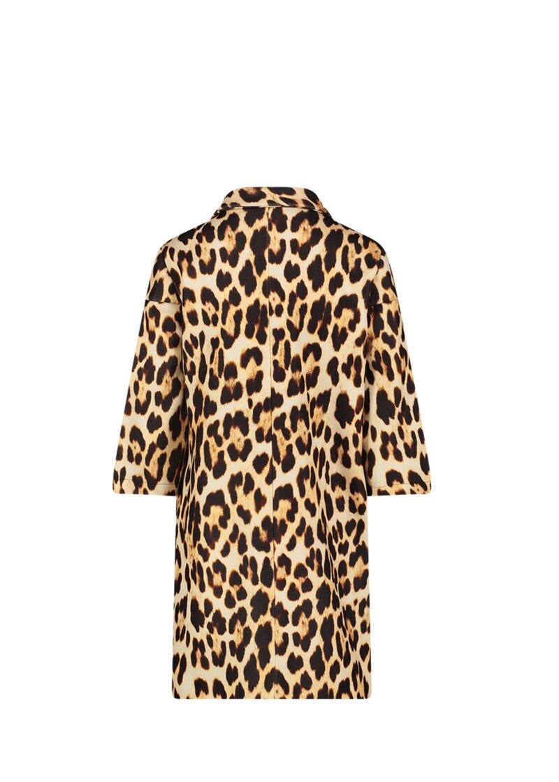 Animal-print coat