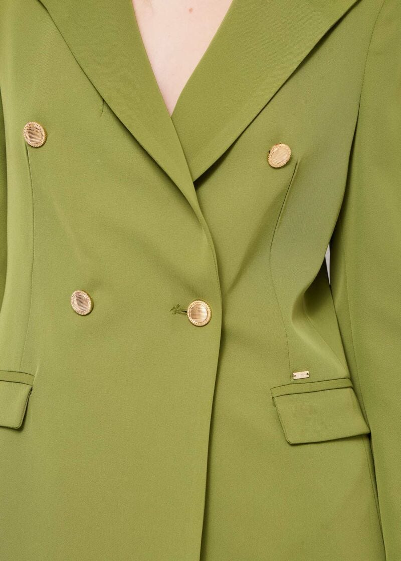Fluid fabric blazer
