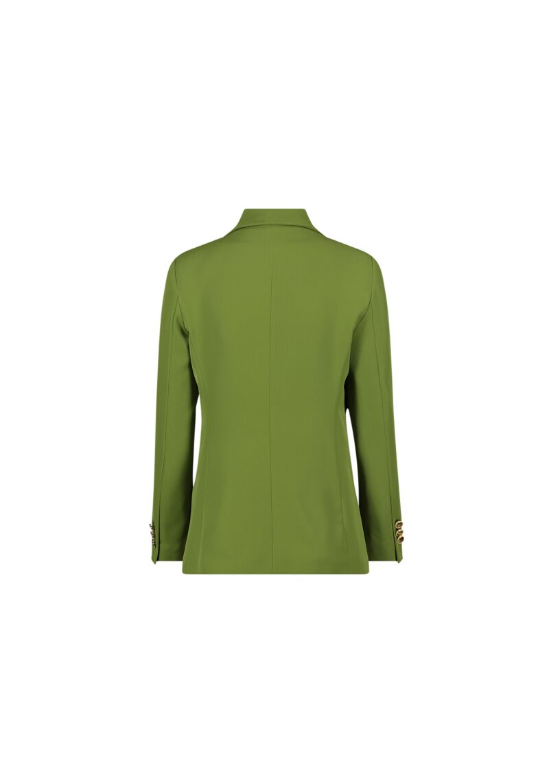 Fluid fabric blazer