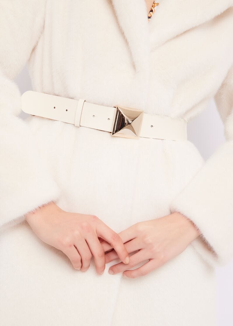 Cappotto in pelliccia sintetica