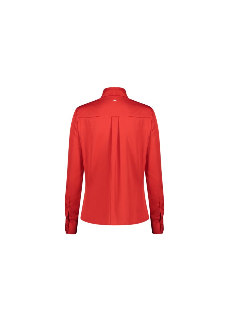 Satin shirt with tie