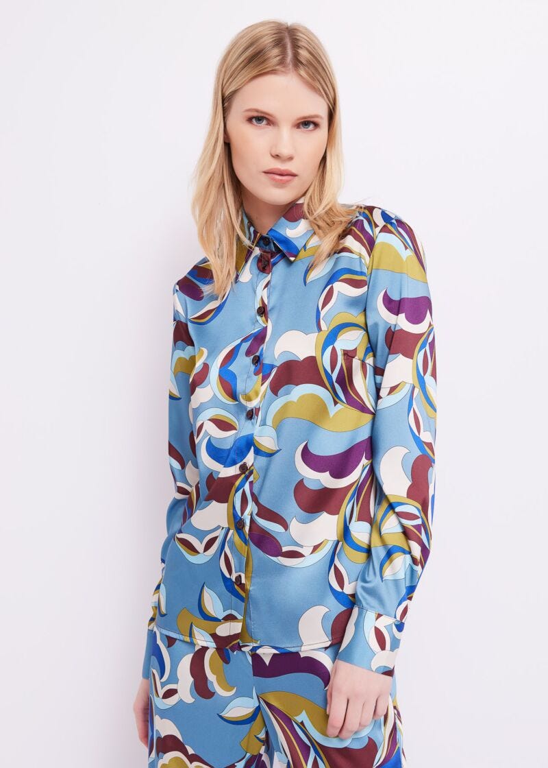Shirt with floral print