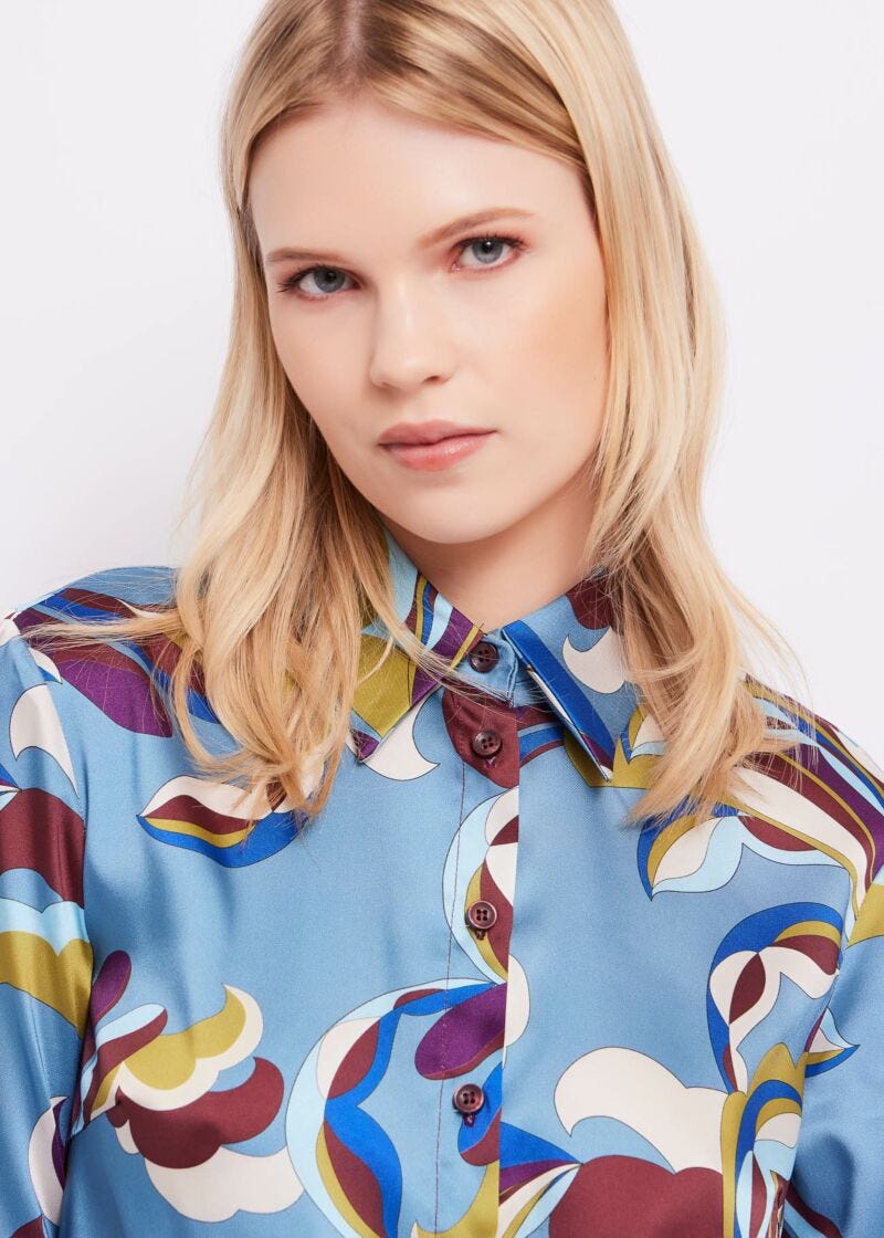 Shirt with floral print