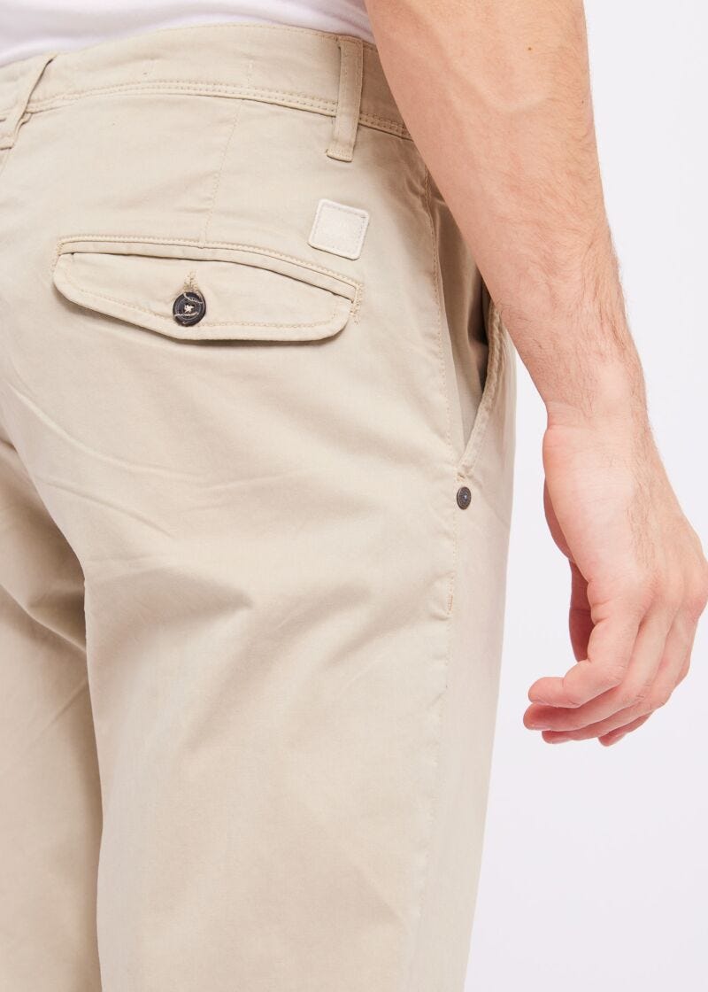Pantaloni in cotone stretch