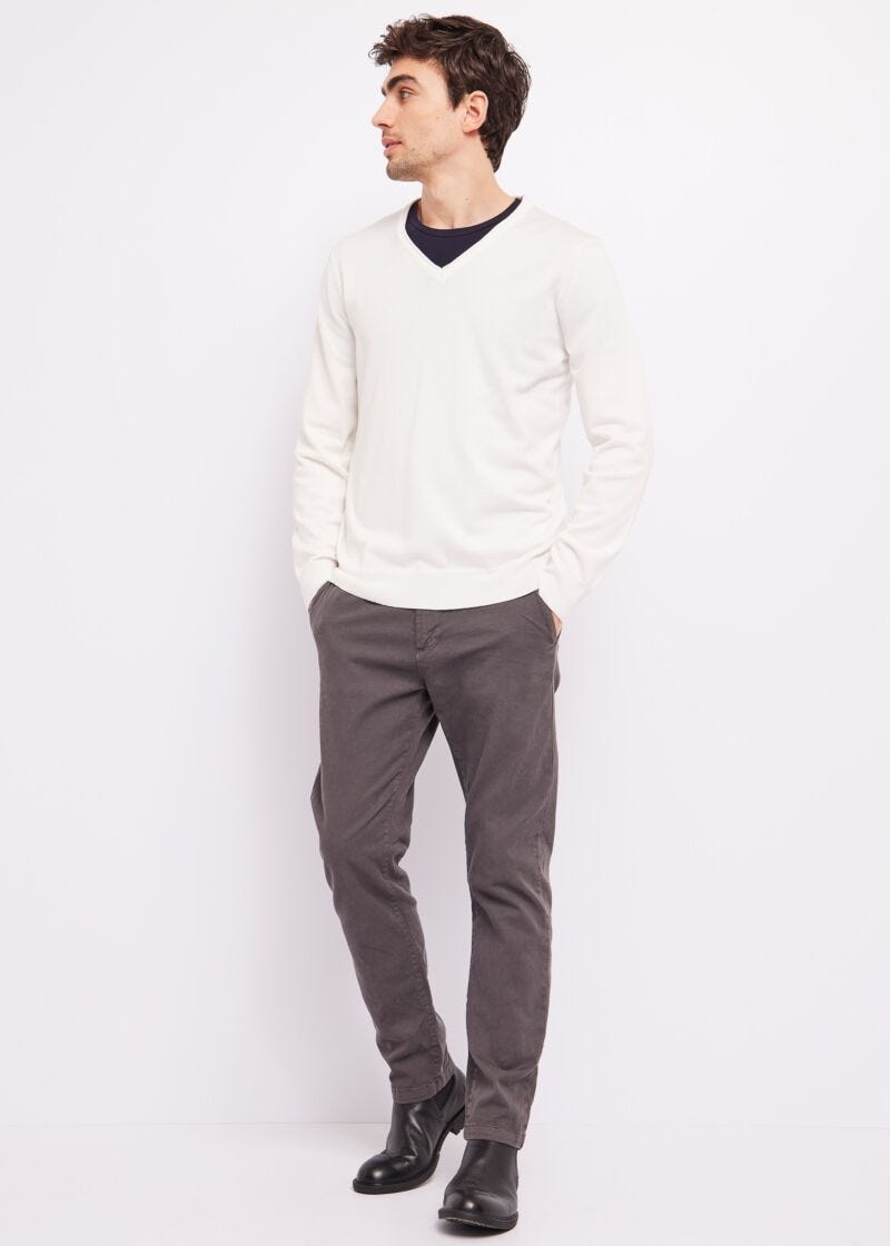 Pantaloni in twill