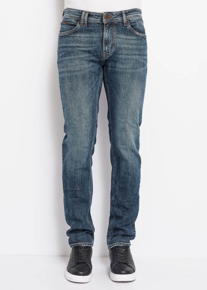 Jeans slim vintage washed