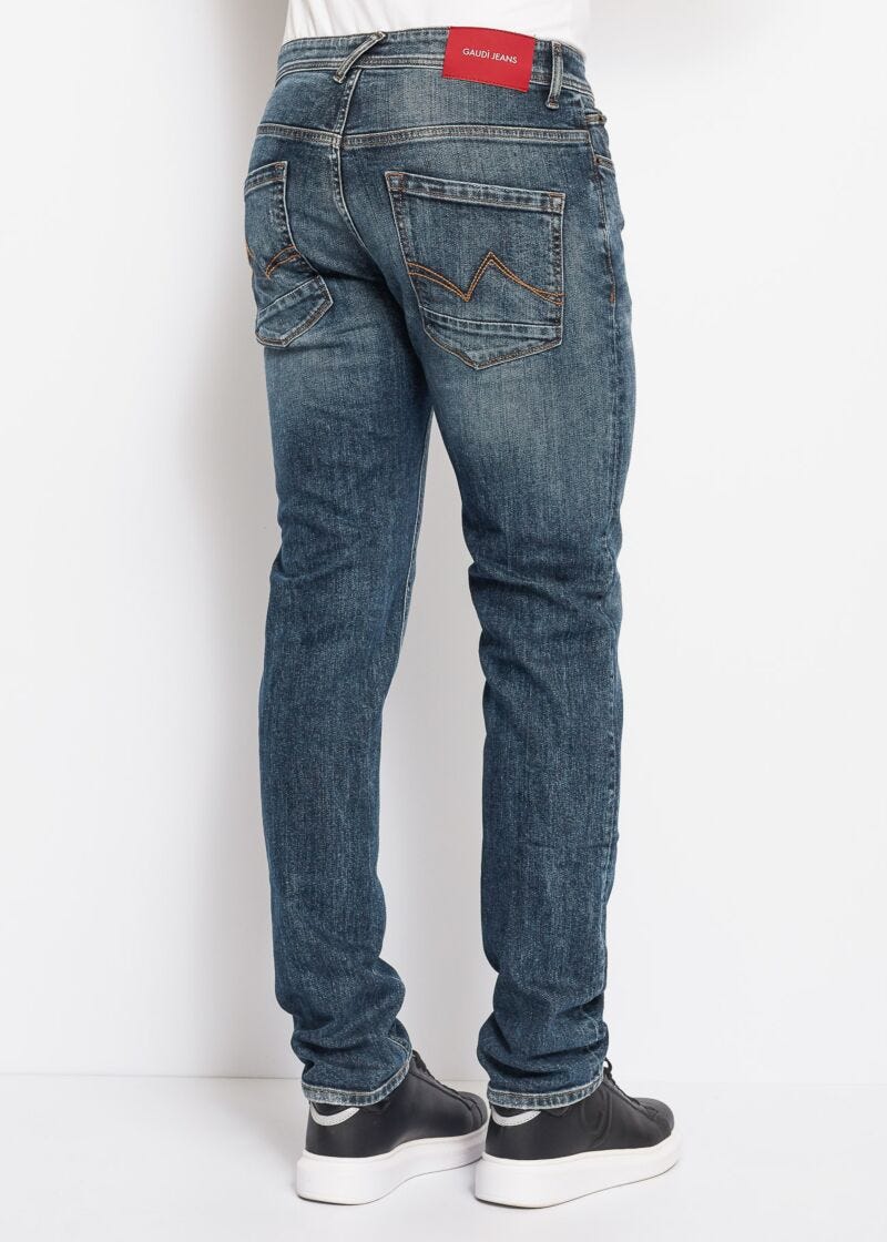 Jeans slim vintage washed