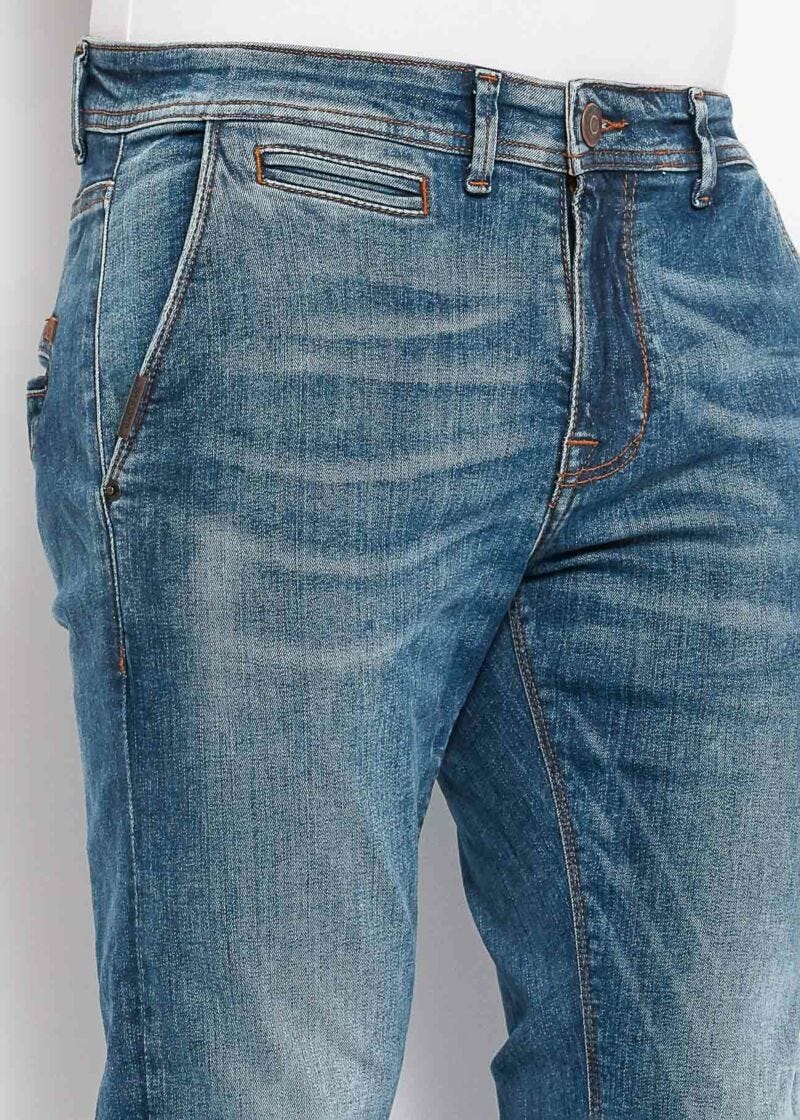 Slim-fit chino-style jeans