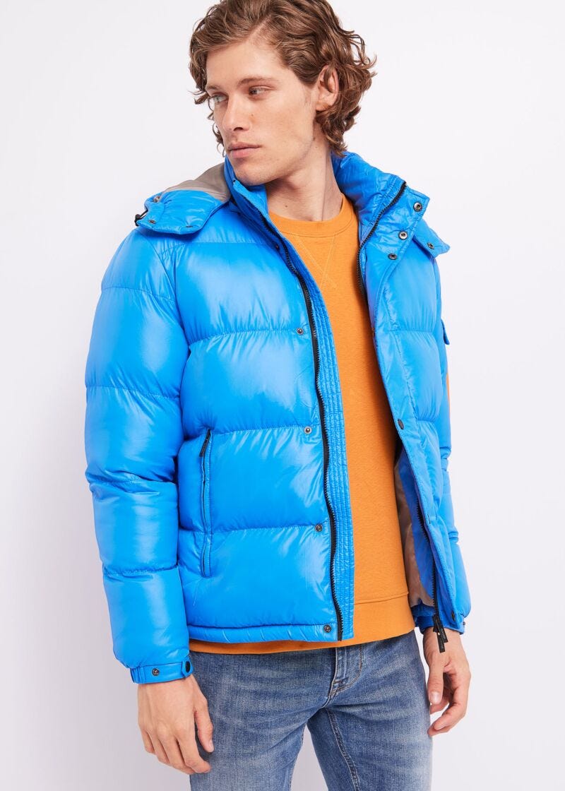 Nylon down jacket