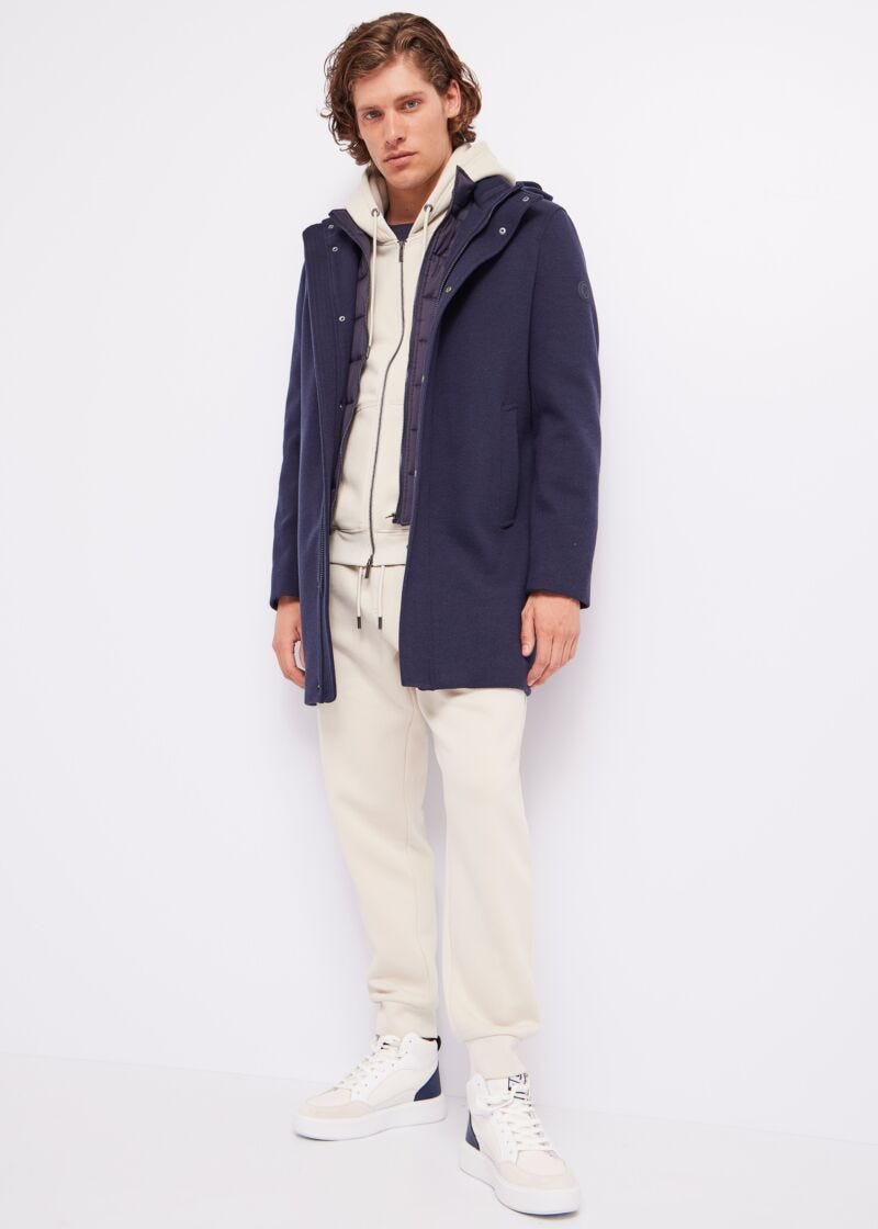 Cappotto con cappuccio