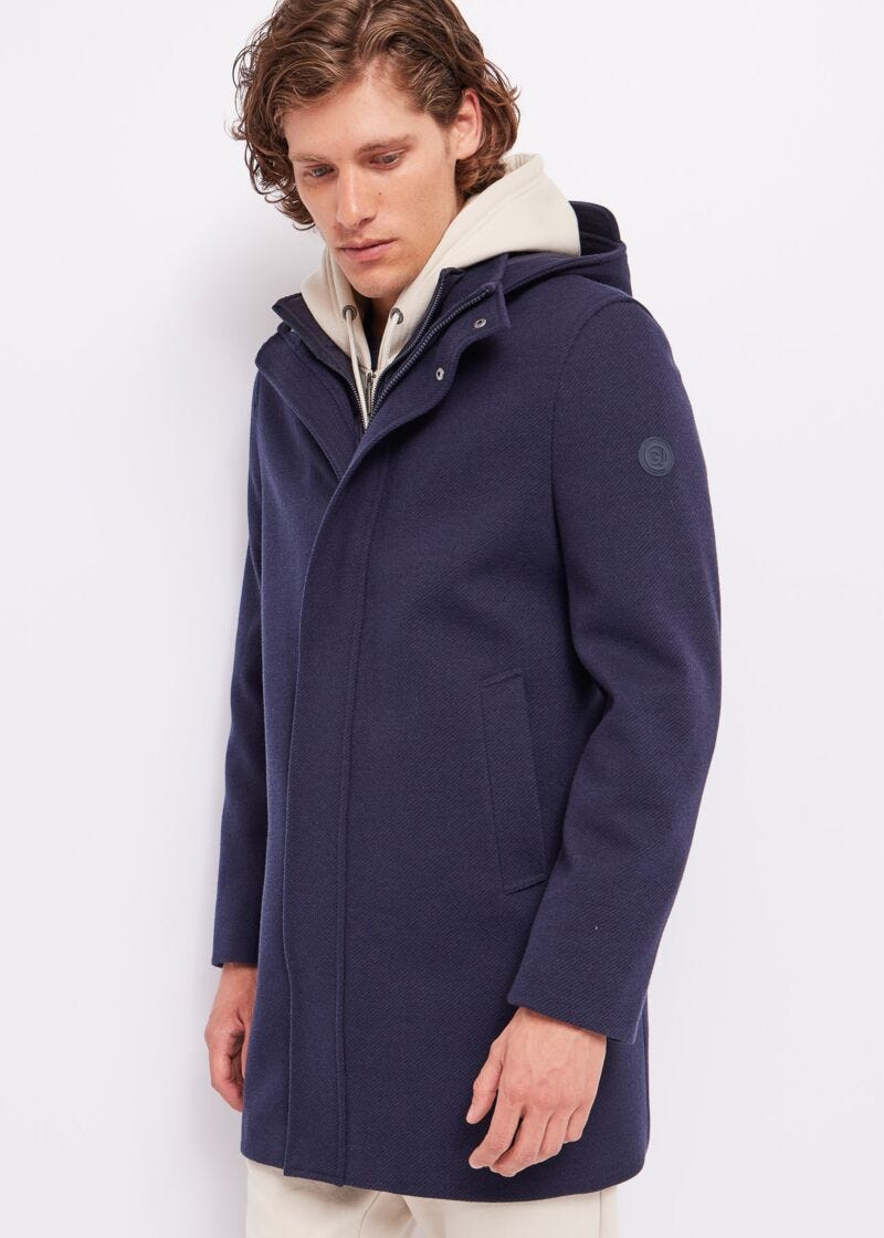 Cappotto con cappuccio