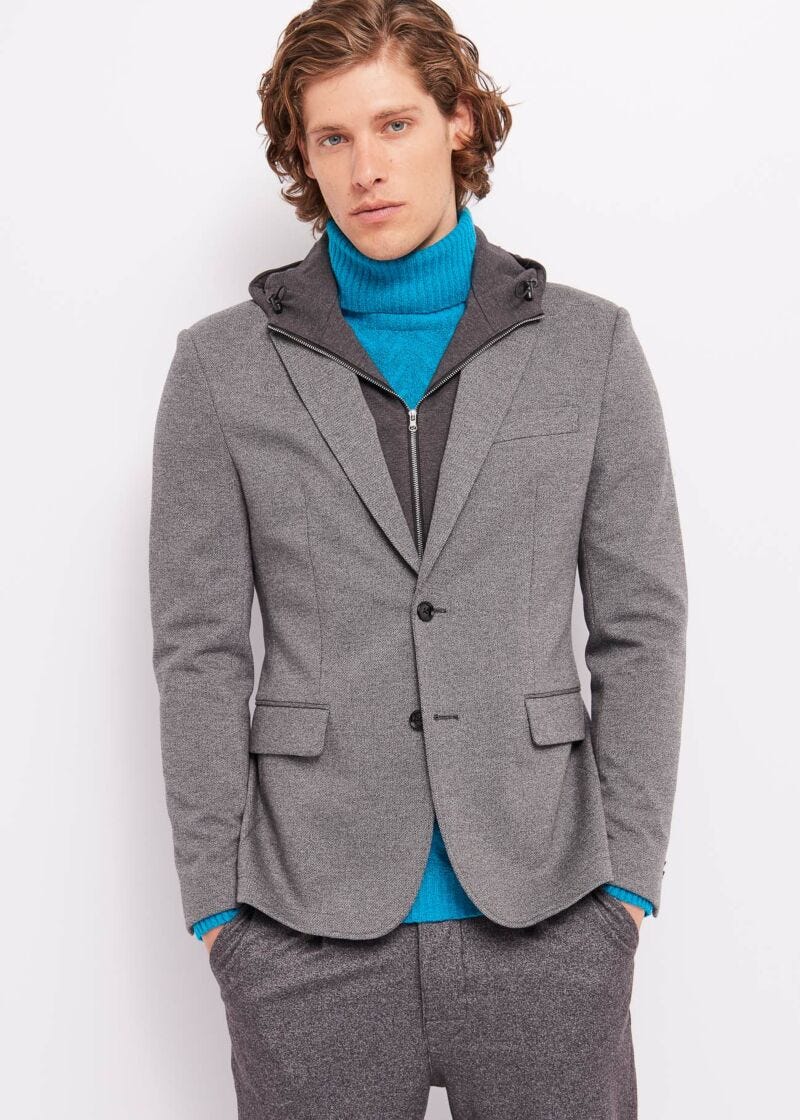 Hooded blazer