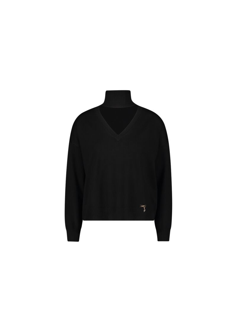 Pull col roulé