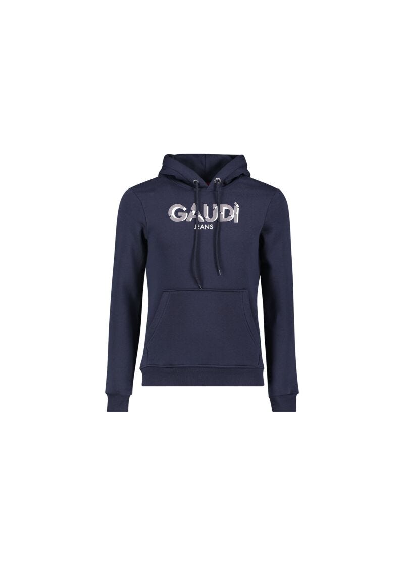 Sweatshirt with hood and logo