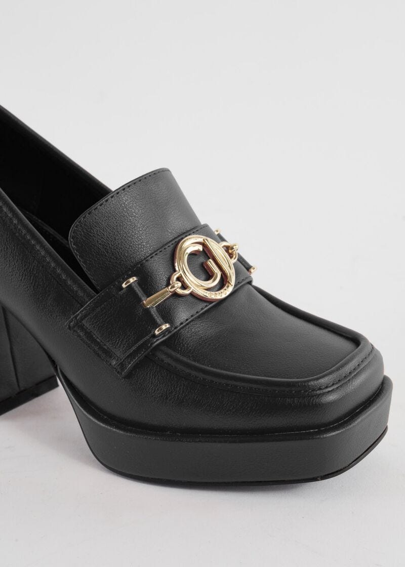 Faux-leather loafers