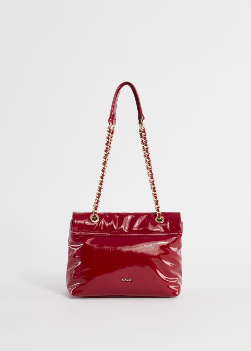 Borsa a spalla in vernice