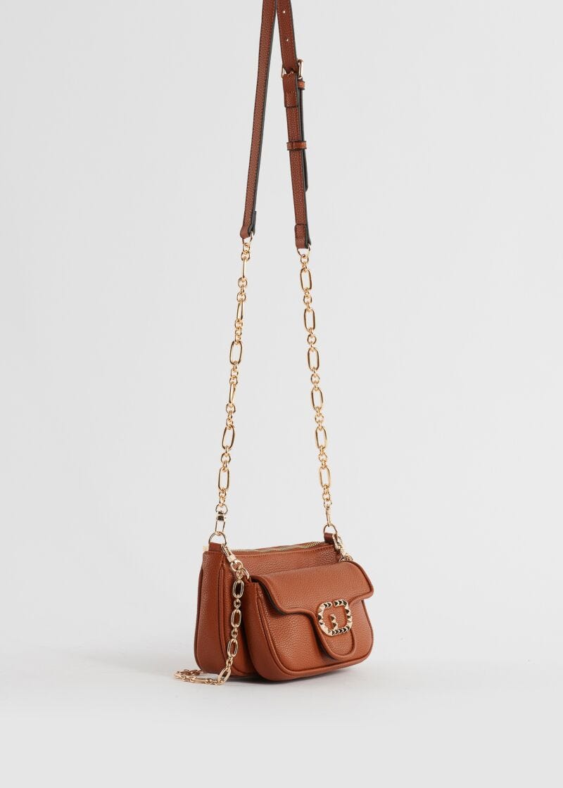 Borsa crossbody con mini bag