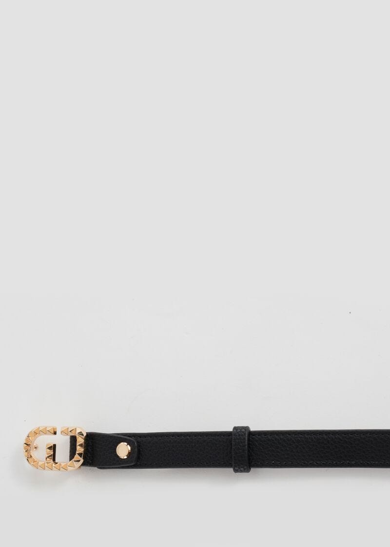 Ceinture avec boucle siglée