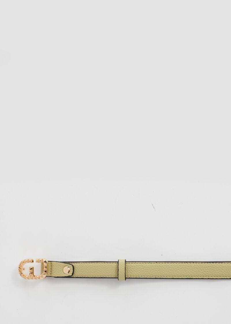 Ceinture avec boucle siglée