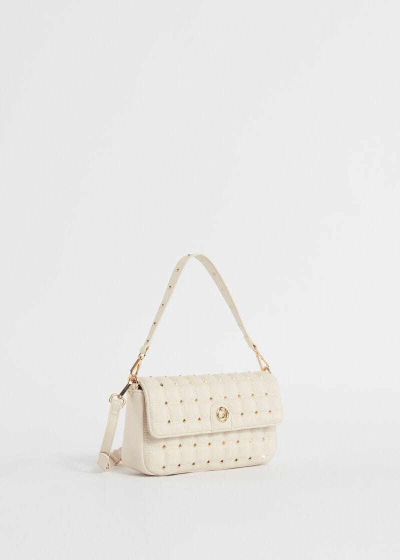 Sac porté épaule matelassé avec clous