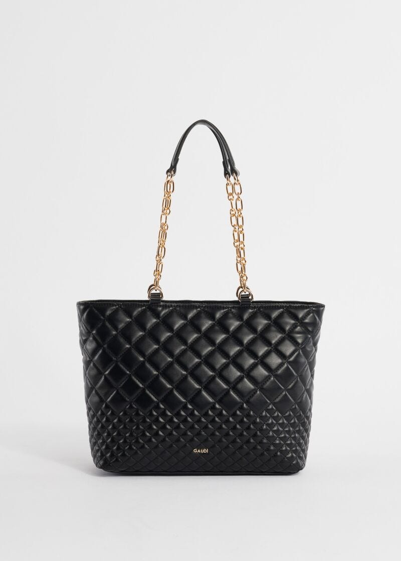 Quilted shopper bag