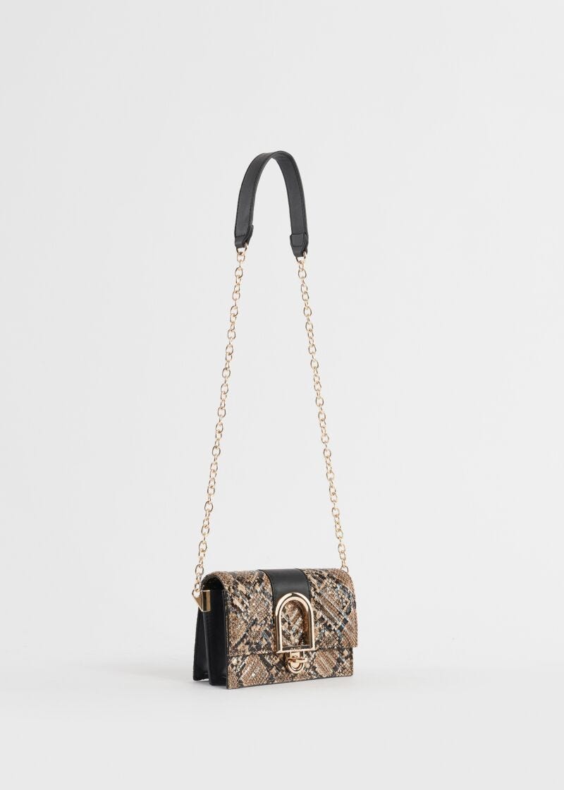 Mini crossbody pitone