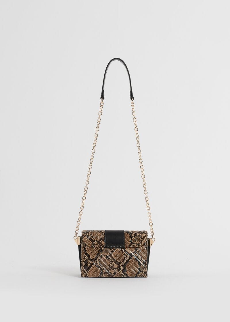 Mini crossbody pitone