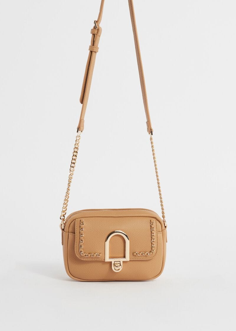 Borsa crossbody con catene