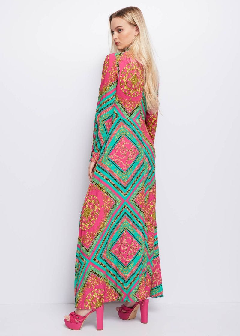 Dress with patterned print